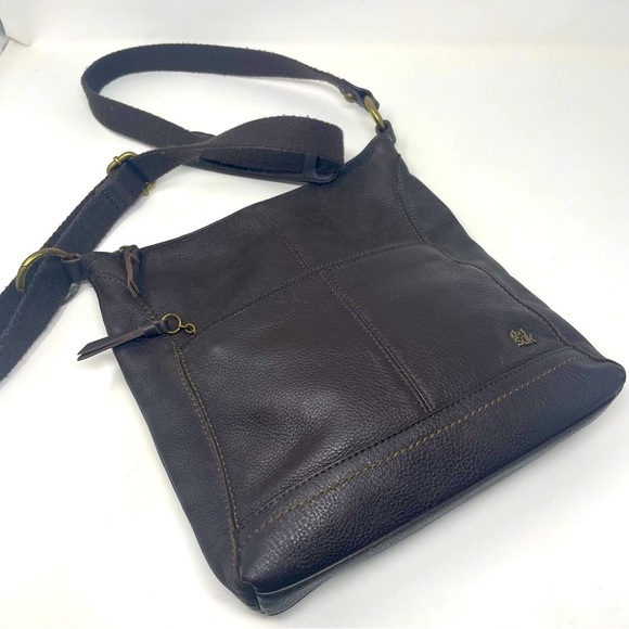 The Sak Brown Leather Crossbody Purse – Adjustable Strap - Picture 1 of 11